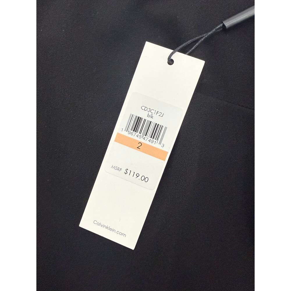 Calvin Klein Black Dress NWT size 2 - Picture 6 of 6